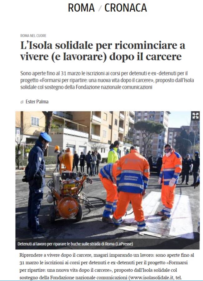 Rassegna Stampa Isola Solidale