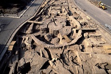 Area della Meta Sudans. Le fondazioni della fontana flavia e delle strutture neroniane posteriori allÃ¢â¬â¢incendio del 64 d.C.