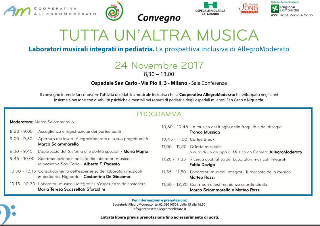 "Tutta un'altra musica": Allegromoderato e i bambini degli ospedali milanesi