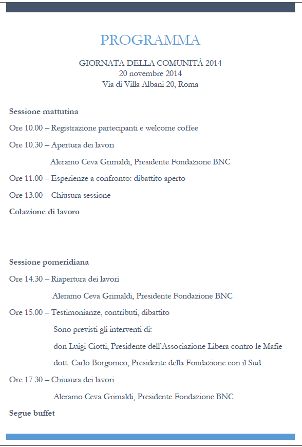 Programma