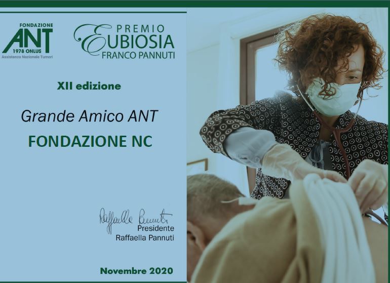 Fondazione Ant: Premio Eubiosia Franco Pannuti 2020